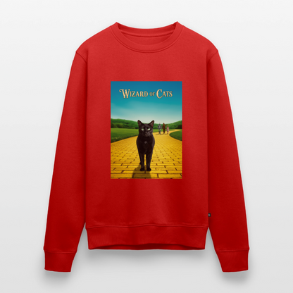 Wizard of Cats – Der gelbe Weg gehört Krümel |  Männer Premium Pullover - Rot