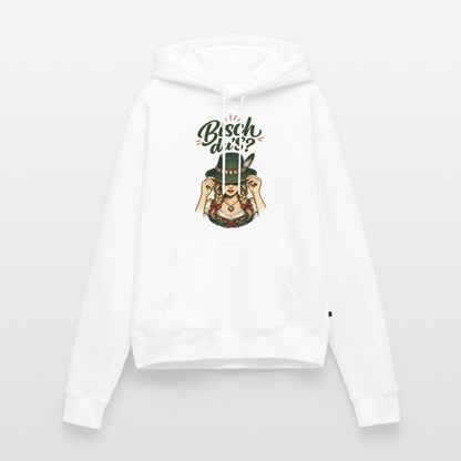 Bisch du’s? – Der Blick sagt alles | Frauen Premium Hoodie - Weiß