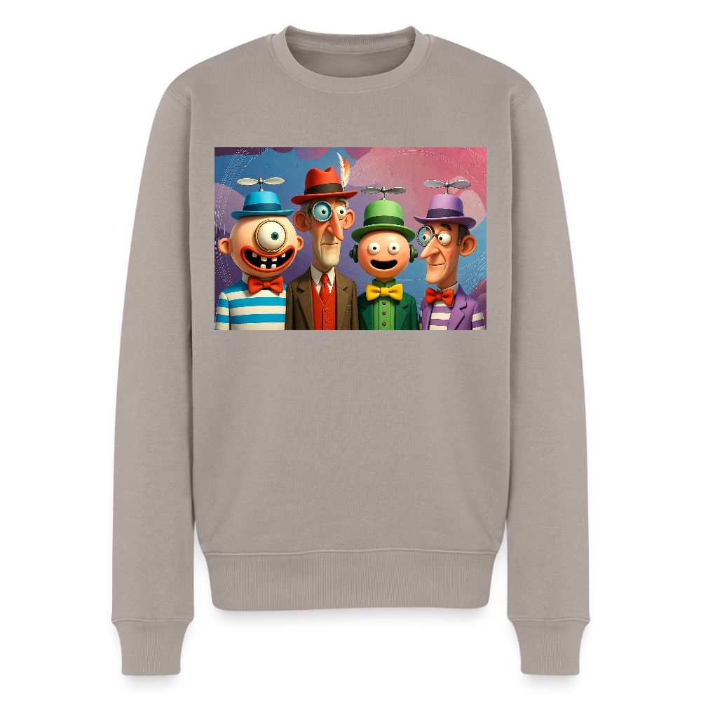 Gedankenkreise auf Hochtouren |  Männer Premium Pullover - Taupe