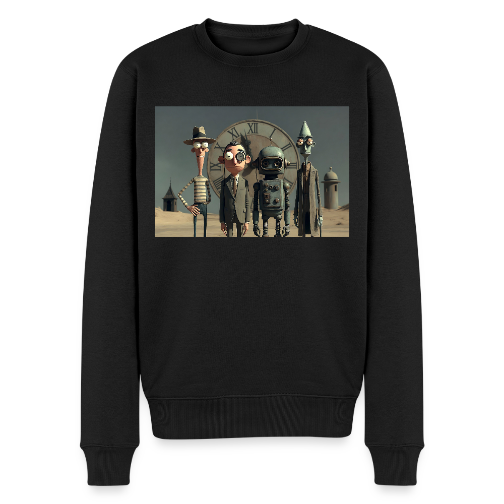 Pünktlich zu spät – Die seltsame Gesellschaft |  Männer Premium Pullover - Schwarz