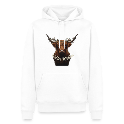Wilder Wälder – Schwarzwald Highland Rind | Männer Premium Hoodie - Weiß