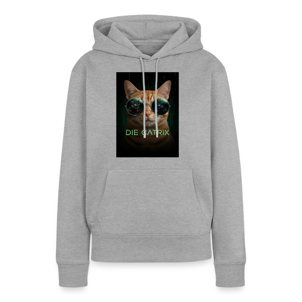 Die Catrix – Krümel erwacht | Frauen Premium Hoodie - Grau meliert