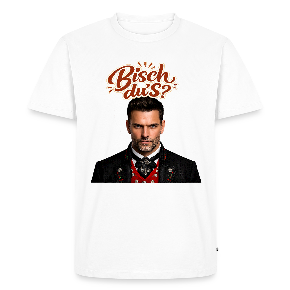 Bisch du’s? – Schwarzwaldkerl | Männer Premium T-Shirt - Weiß