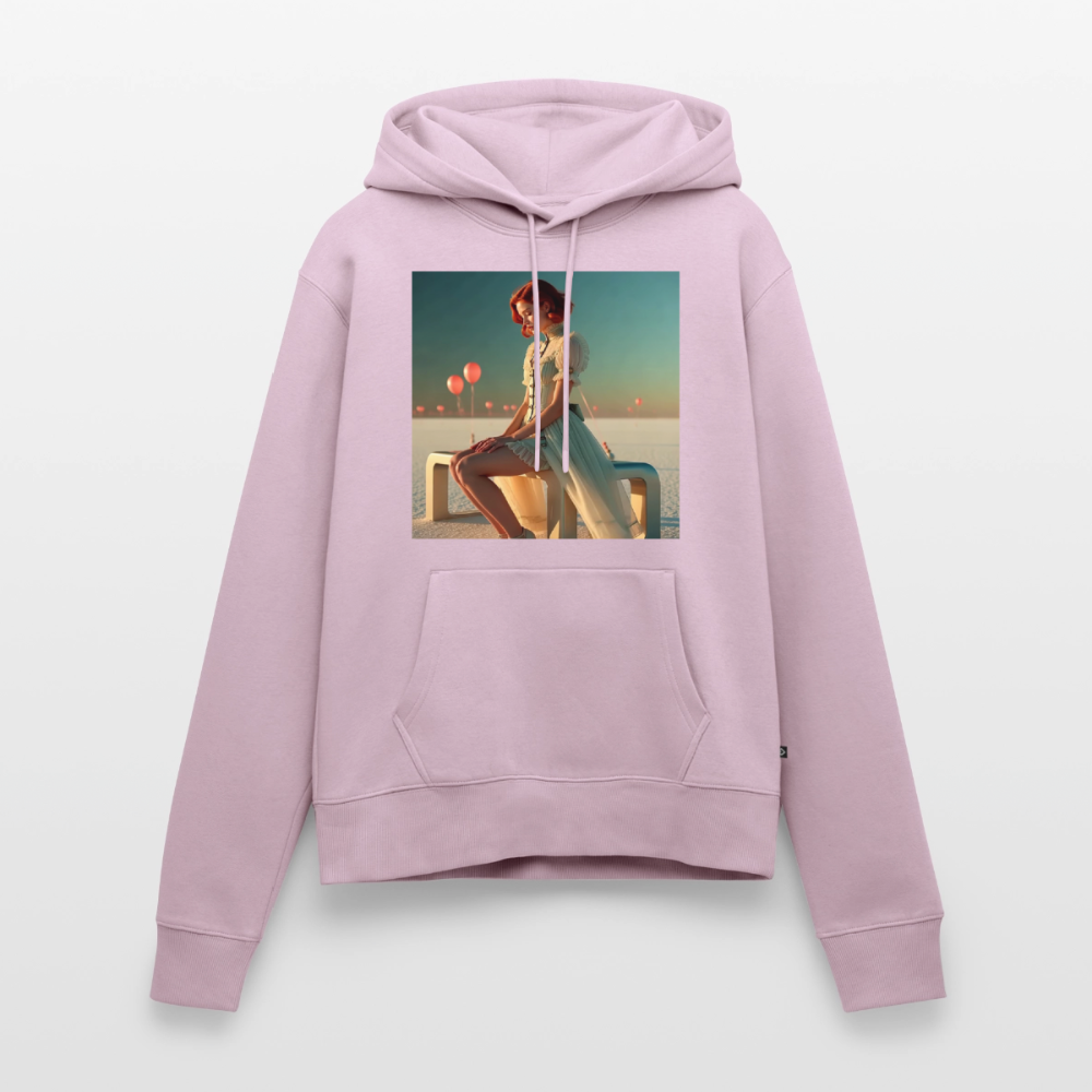 Leise Gedanken bei lauter Farben | Frauen Premium Hoodie - Altrosa