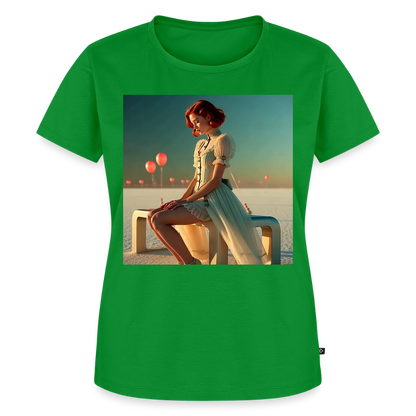 Leise Gedanken bei lauter Farben | Frauen Premium T-Shirt - Grün