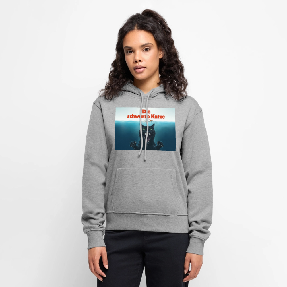 Die schwarze Katze – Krümel taucht auf | Frauen Premium Hoodie - Grau meliert