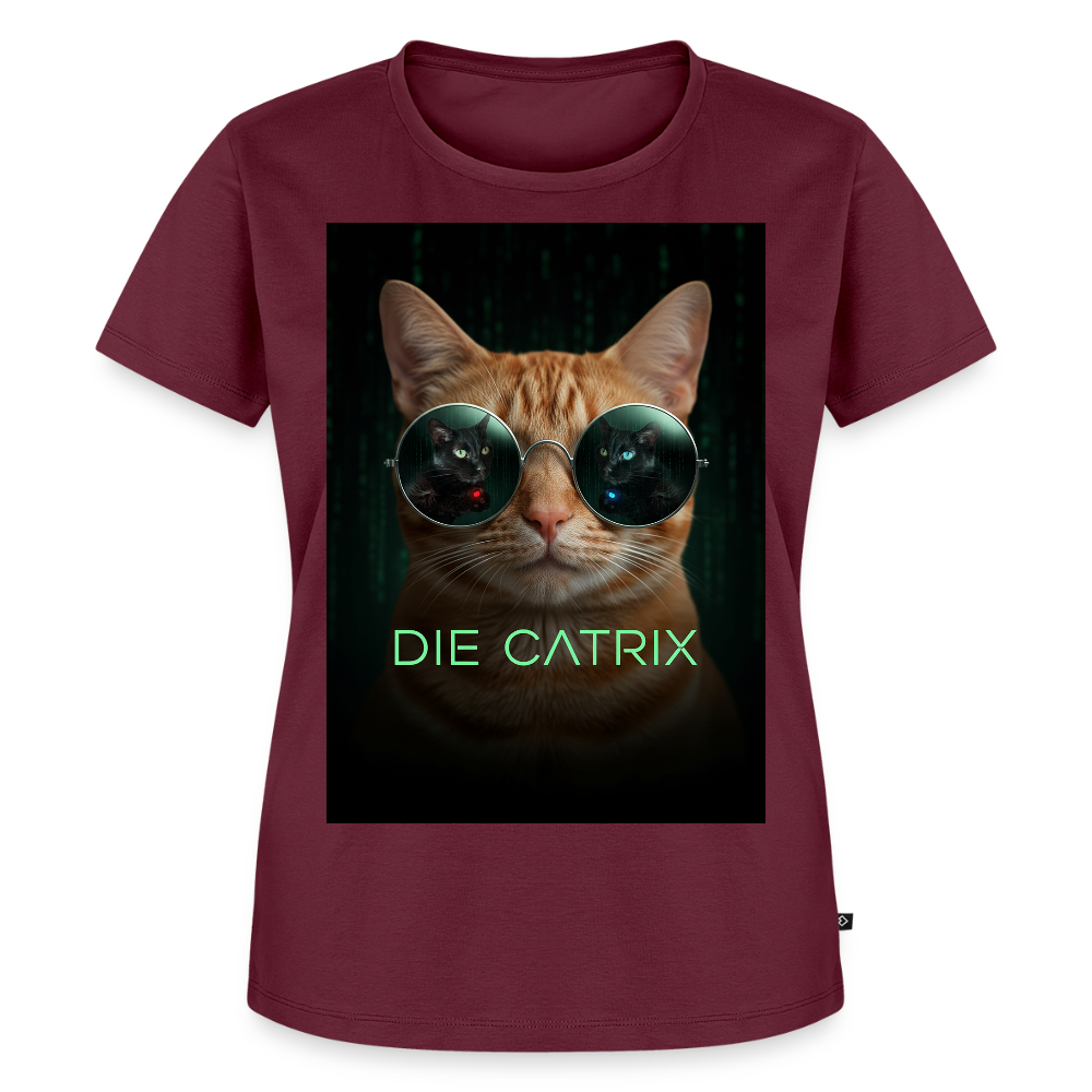 Die Catrix – Krümel erwacht | Frauen Premium T-Shirt - Burgunderrot