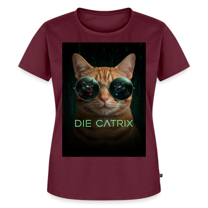 Die Catrix – Krümel erwacht | Frauen Premium T-Shirt - Burgunderrot