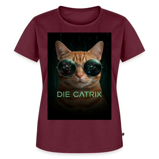 Die Catrix – Krümel erwacht | Frauen Premium T-Shirt - Burgunderrot