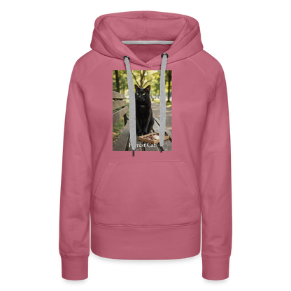 Forrest Cat – Krümel wartet | Frauen Premium Hoodie - Malve