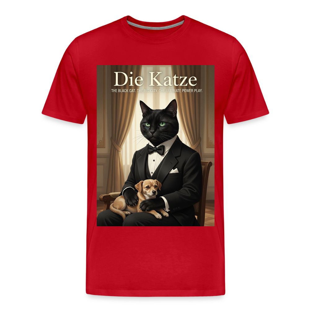 Die Katze – Krümel regelt das | Männer Premium T-Shirt - Rot
