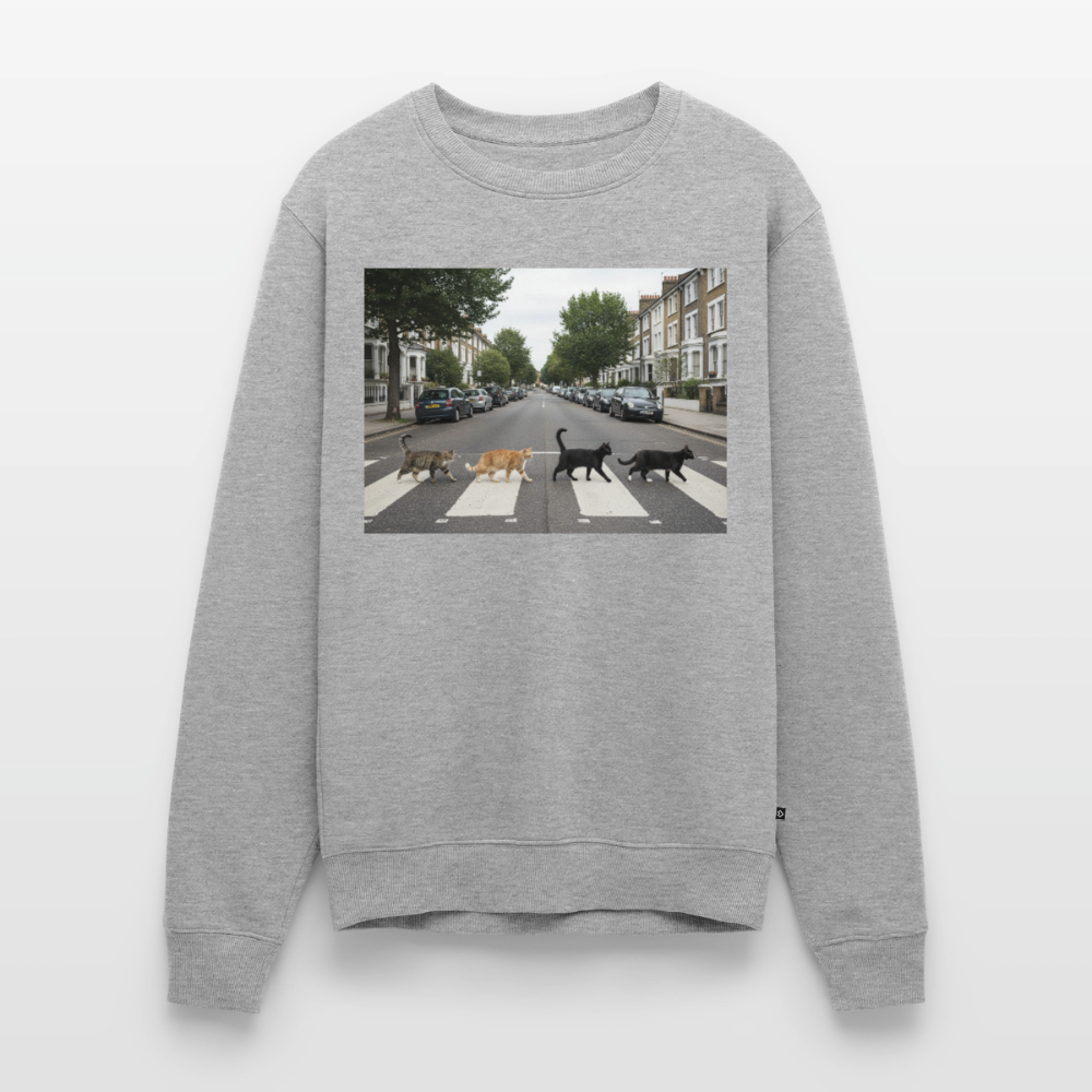 The Purrfect Crossing – Wir waren vor der Band da |  Männer Premium Pullover - Grau meliert