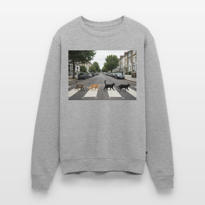 The Purrfect Crossing – Wir waren vor der Band da |  Männer Premium Pullover - Grau meliert