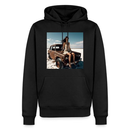 Warten auf irgendwas | Männer Premium Hoodie - Schwarz