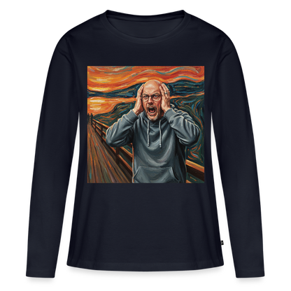 Der Schrei… wenn es wirklich reicht | Frauen Premium Bio Langarmshirt - Navy