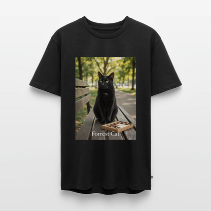 Forrest Cat – Krümel wartet | Männer Premium T-Shirt - Schwarz