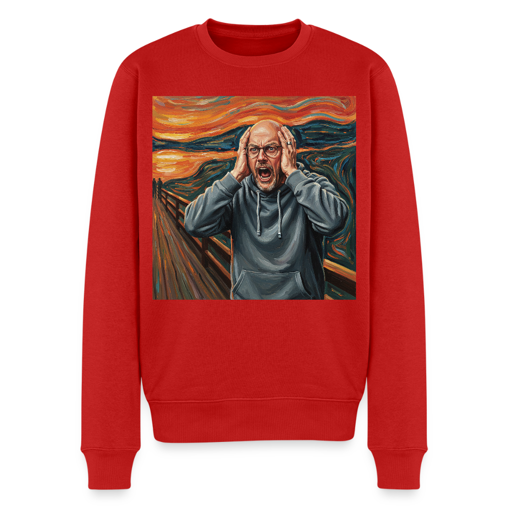 Der Schrei… wenn es wirklich reicht |  Männer Premium Pullover - Rot
