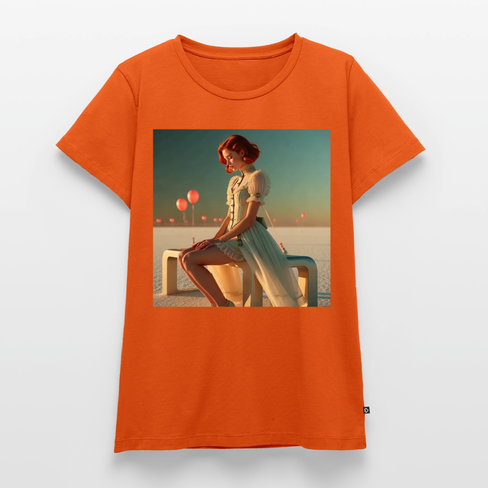 Leise Gedanken bei lauter Farben | Frauen Premium T-Shirt - Orange 