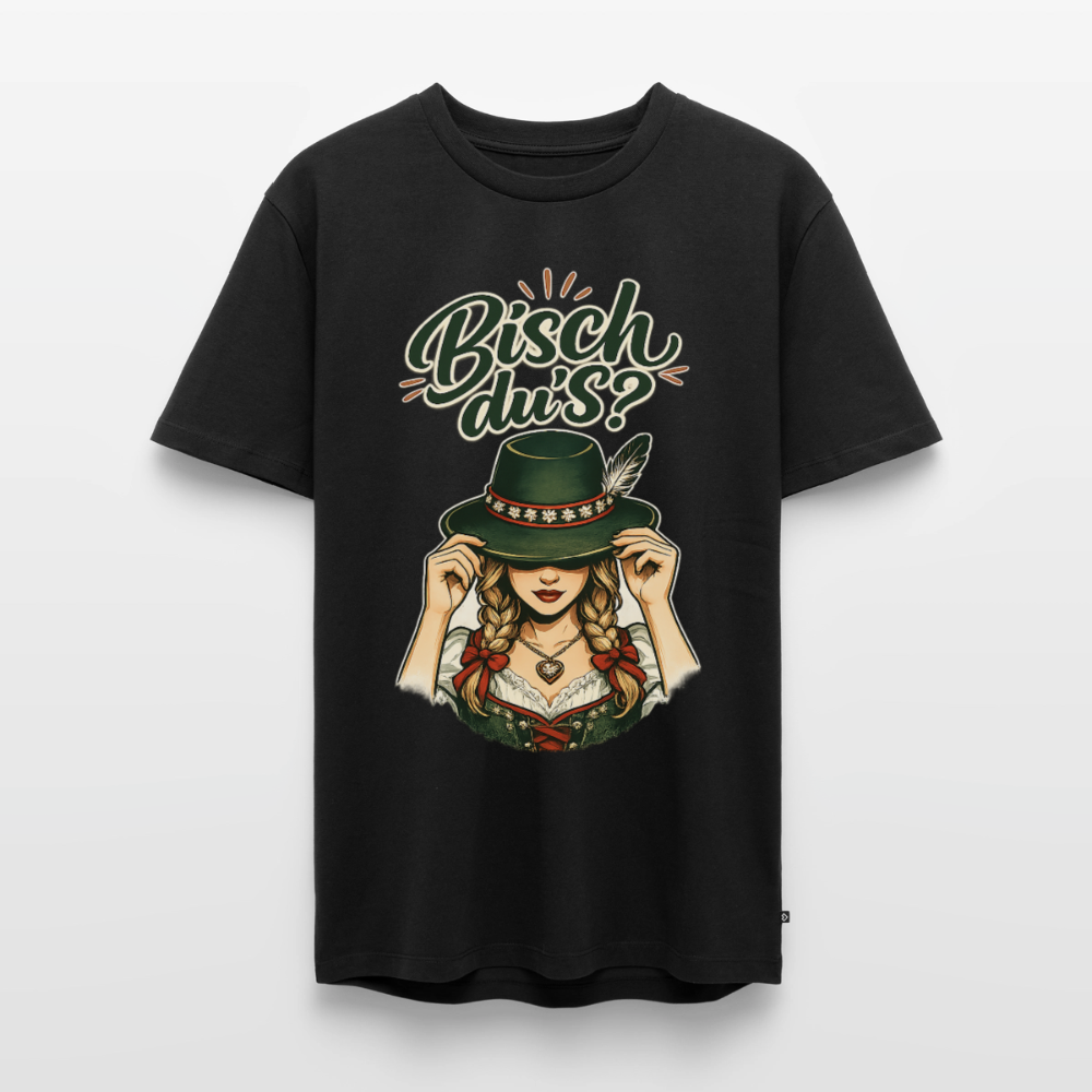 Bisch du’s? – Der Blick sagt alles | Männer Premium T-Shirt - Schwarz