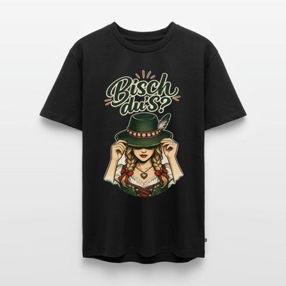 Bisch du’s? – Der Blick sagt alles | Männer Premium T-Shirt - Schwarz