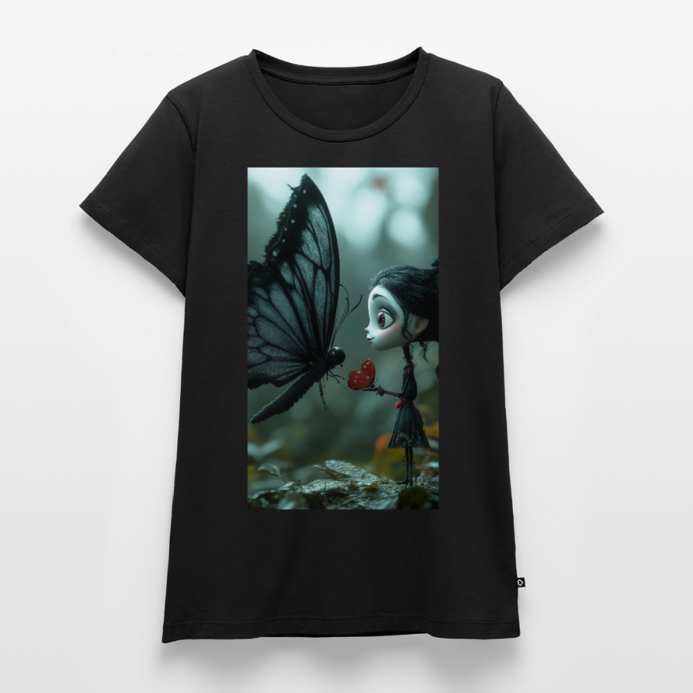 Mut für einen Moment | Frauen Premium T-Shirt - Schwarz