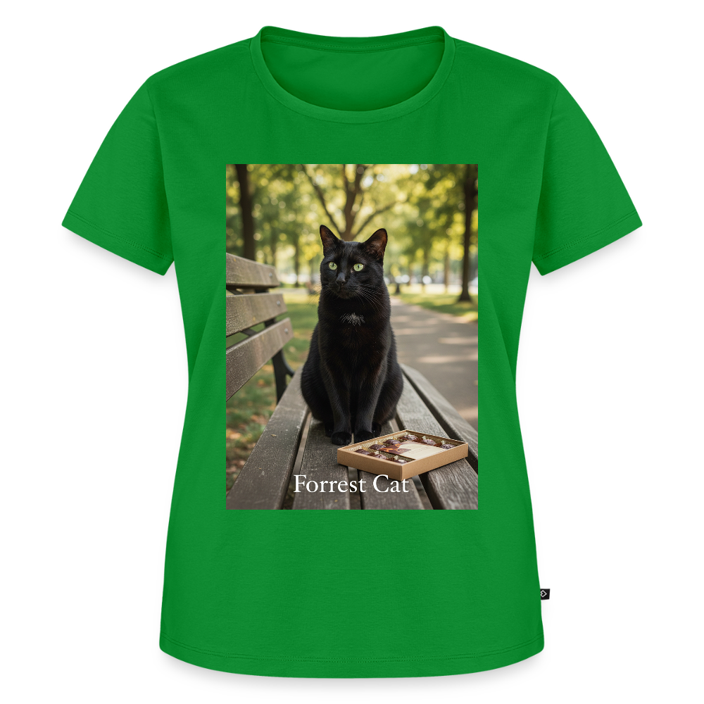 Forrest Cat – Krümel wartet | Frauen Premium T-Shirt - Grün