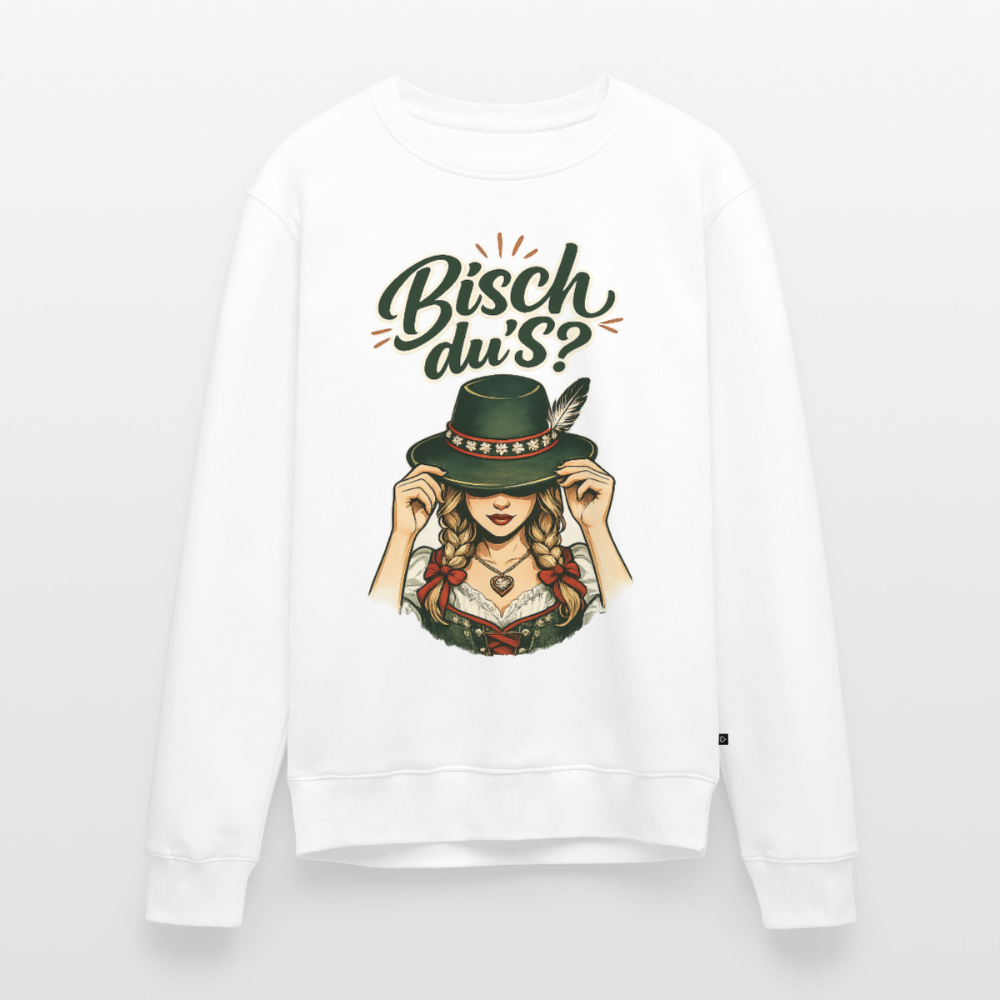 Bisch du’s? – Der Blick sagt alles |  Männer Premium Pullover - Weiß