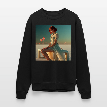 Leise Gedanken bei lauter Farben |  Männer Premium Pullover - Schwarz