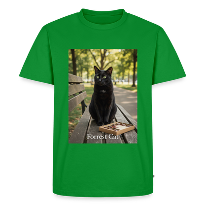 Forrest Cat – Krümel wartet | Männer Premium T-Shirt - Grün