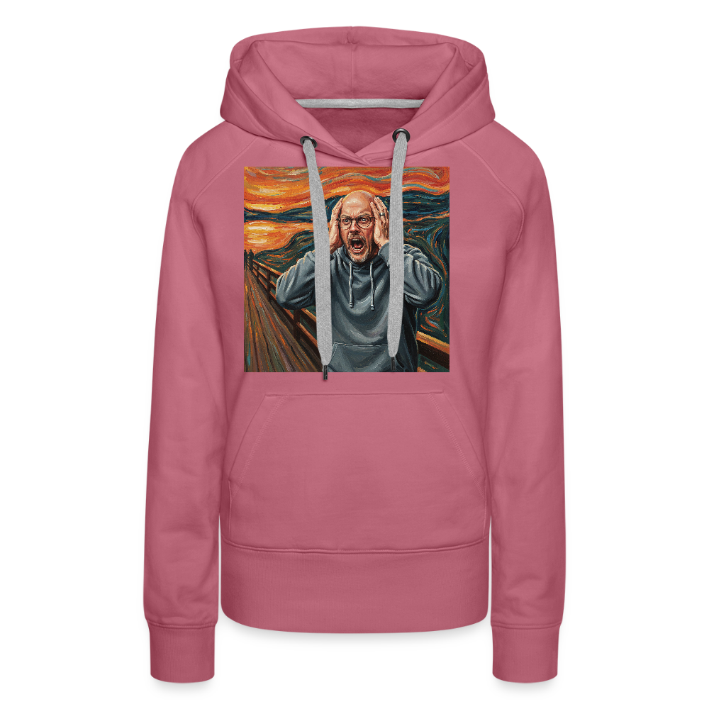 Der Schrei… wenn es wirklich reicht | Frauen Premium Hoodie - Malve