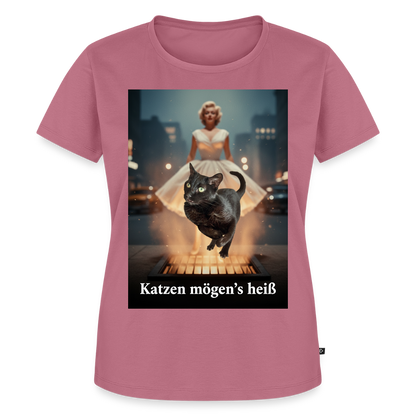 Katzen mögen’s heiß | Frauen Premium T-Shirt - Mauve