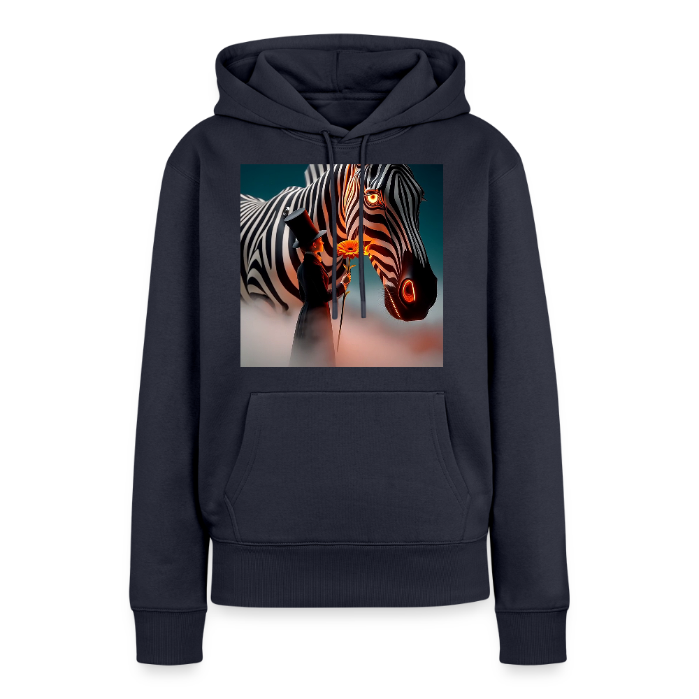 Blumen für ein Zebra | Frauen Premium Hoodie - Navy
