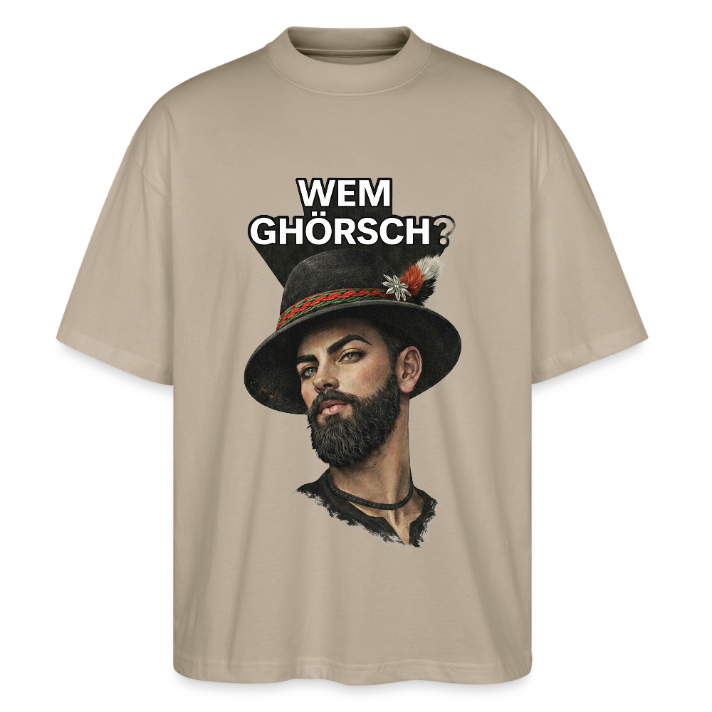 Wem ghörsch? – Alemannische Klärung | Stanley/Stella Oversized Unisex Bio T-Shirt Blaster - Steingrau