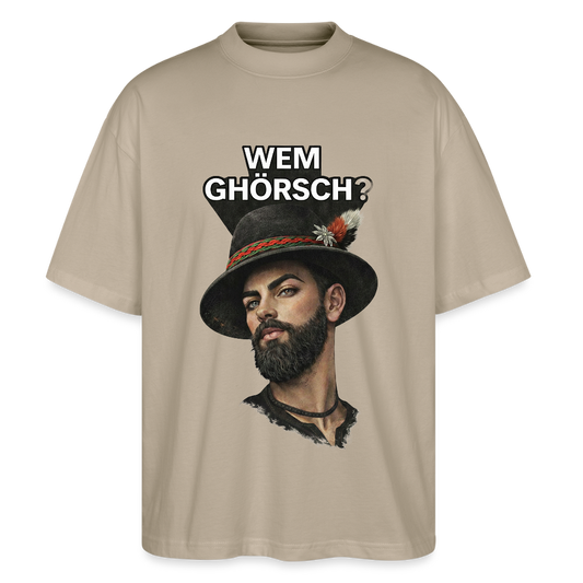 Wem ghörsch? – Alemannische Klärung | Stanley/Stella Oversized Unisex Bio T-Shirt Blaster - Steingrau