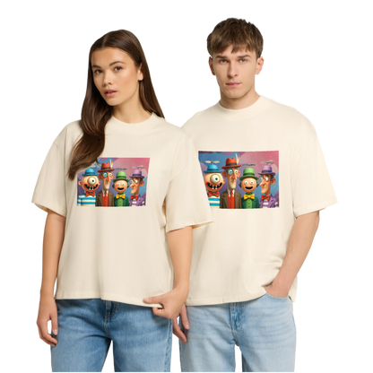 Gedankenkreise auf Hochtouren | Stanley/Stella Oversized Unisex Bio T-Shirt Blaster - Natur