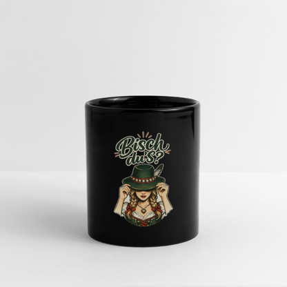 Bisch du’s? – Der Blick sagt alles | Tasse einfarbig - Schwarz