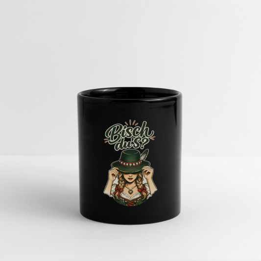 Bisch du’s? – Der Blick sagt alles | Tasse einfarbig - Schwarz