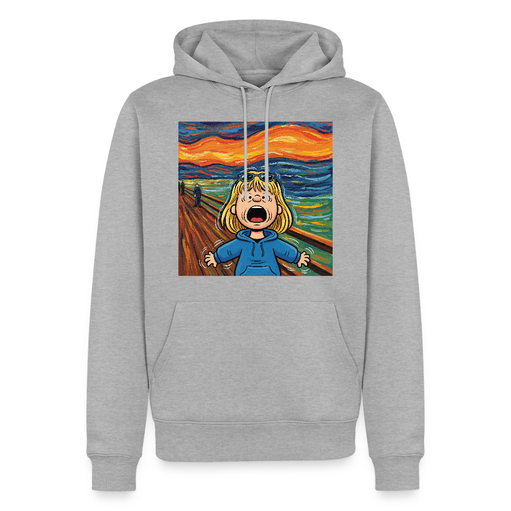 Der Schrei… manchmal bist du es selbst | Männer Premium Hoodie - Grau meliert