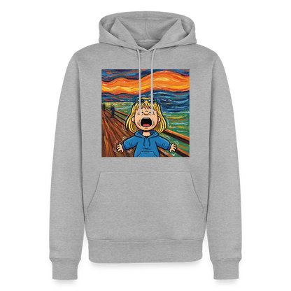 Der Schrei… manchmal bist du es selbst | Männer Premium Hoodie - Grau meliert