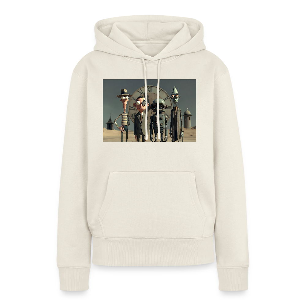 Pünktlich zu spät – Die seltsame Gesellschaft | Frauen Premium Hoodie - Naturweiß