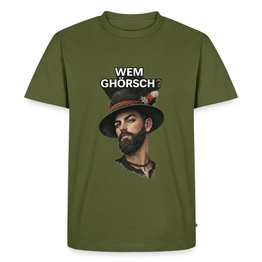 Wem ghörsch? – Alemannische Klärung | Männer Premium T-Shirt - Khaki