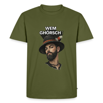 Wem ghörsch? – Alemannische Klärung | Männer Premium T-Shirt - Khaki