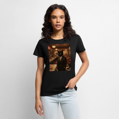 Krümel – Royale mit Pfote | Frauen Premium T-Shirt - Schwarz