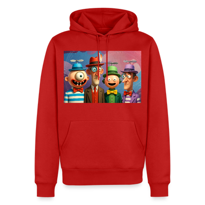 Gedankenkreise auf Hochtouren | Männer Premium Hoodie - Rot