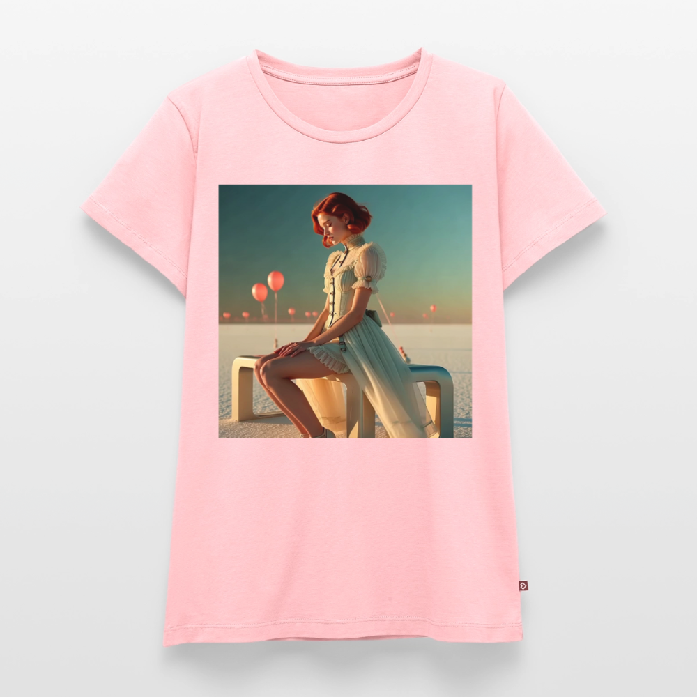 Leise Gedanken bei lauter Farben | Frauen Premium T-Shirt - Rosa