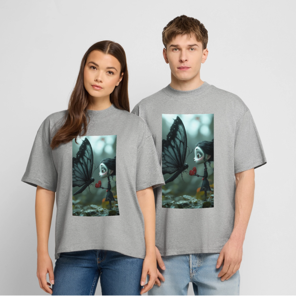 Mut für einen Moment | Stanley/Stella Oversized Unisex Bio T-Shirt Blaster - Grau meliert