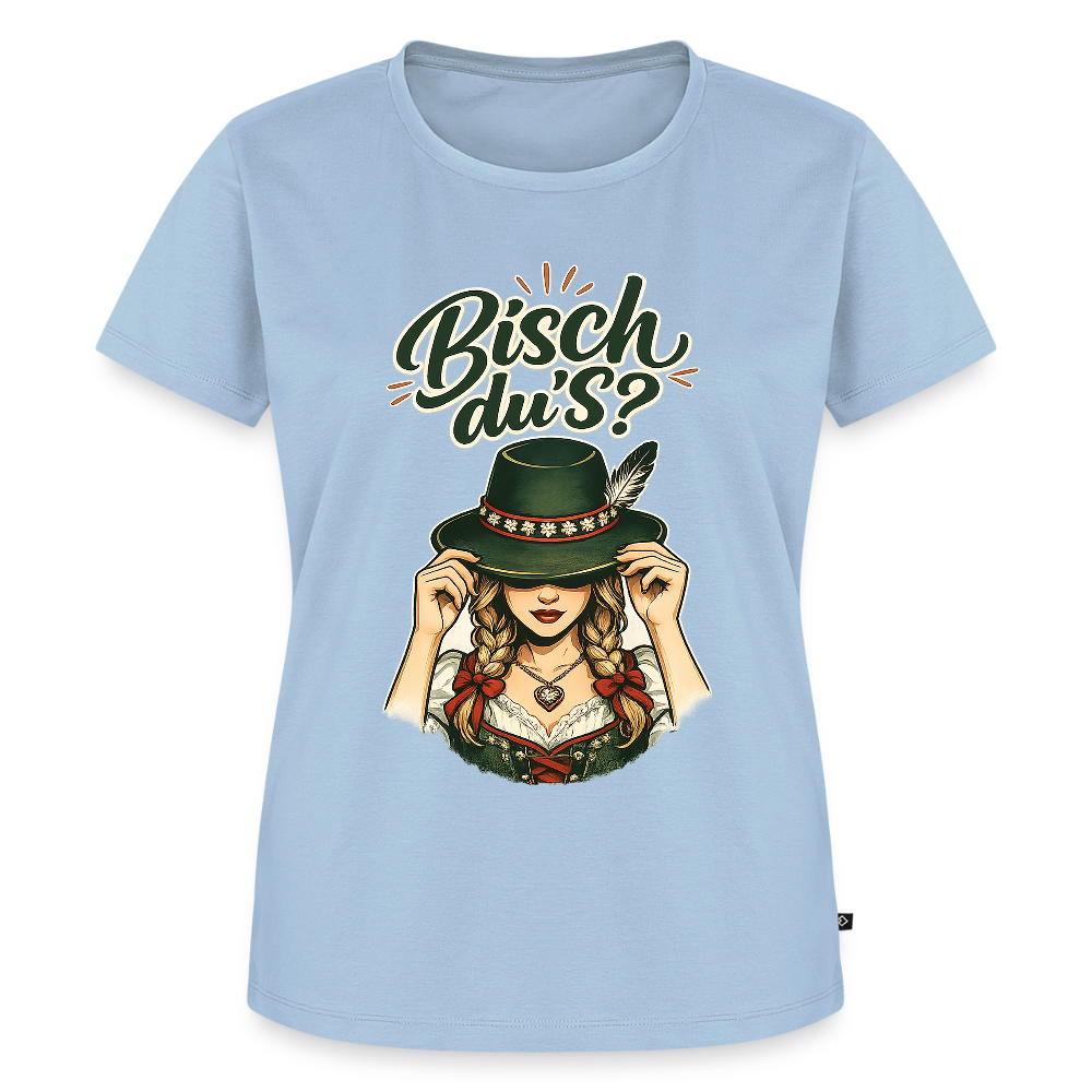 Bisch du’s? – Der Blick sagt alles | Frauen Premium T-Shirt - Hellblau