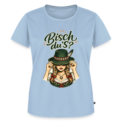 Bisch du’s? – Der Blick sagt alles | Frauen Premium T-Shirt - Hellblau