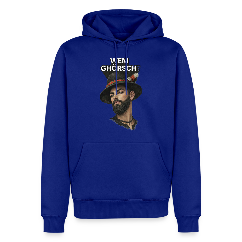 Wem ghörsch? – Alemannische Klärung | Männer Premium Hoodie - Royalblau