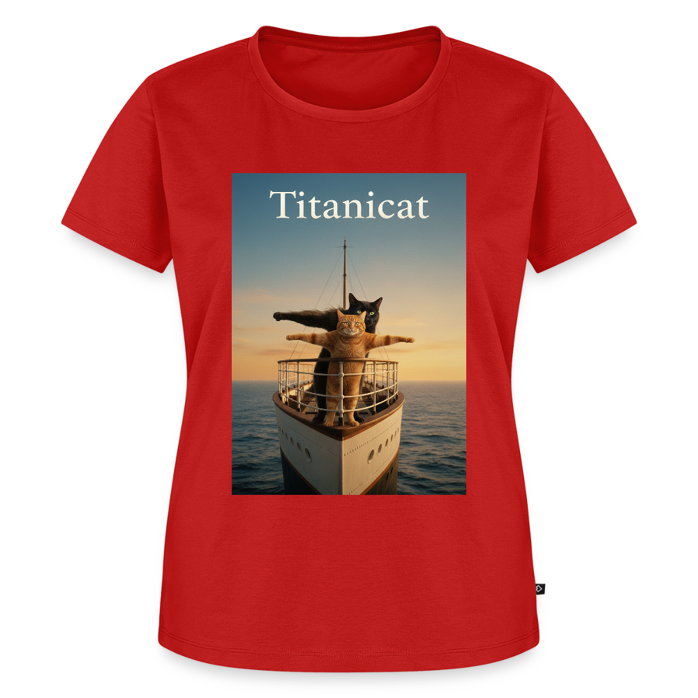 Titanicat – Ich bin der König der Kratzbäume | Frauen Premium T-Shirt - Rot